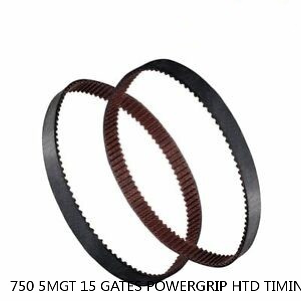 750 5MGT 15 GATES POWERGRIP HTD TIMING BELT 5M PITCH, 750MM LONG, 15MM WIDE #1 small image