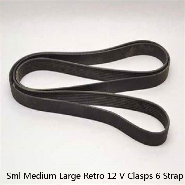 Sml Medium Large Retro 12 V Clasps 6 Strap White Lycra Lace Trim Suspender Belt #1 image